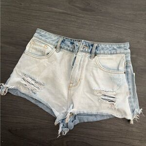 PacSun Light Blue Distressed Jean Shorts